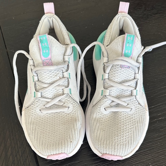Under Armour Other - Under Armour Kids' Gray and Mint Sneakers